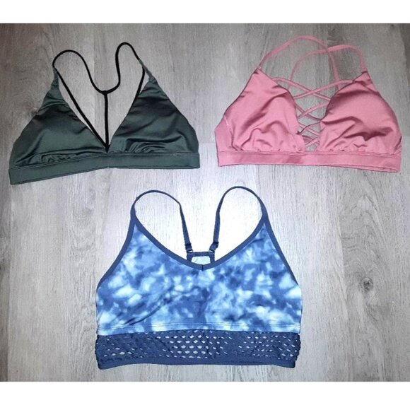 Lot of Victoria's Secret Sports Bras Size Large Victoria Sport VS PINK Bra - Picture 1 of 8